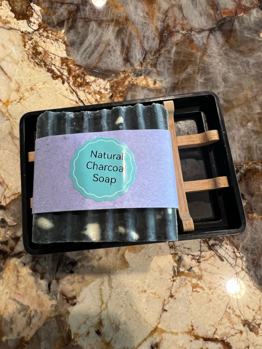 Natural Charcoal Soap – Black Gentle Detox Bar - Picture 6 of 6